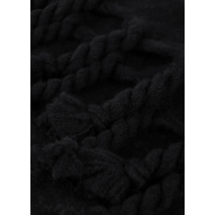 Sciarpa Liscia con Frange Spesse