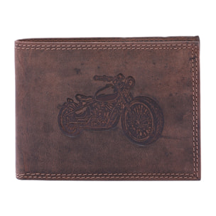 Portafoglio  da uomo In Vera pelle Made in Italy 9,5x12,5x2,5 cm