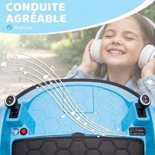 Voiture électrique enfant auto-tamponneuse effets sonores lumineux télécommande