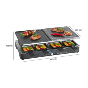 Raclette gril 8 personnes Bomann RG 2279 CB Noir