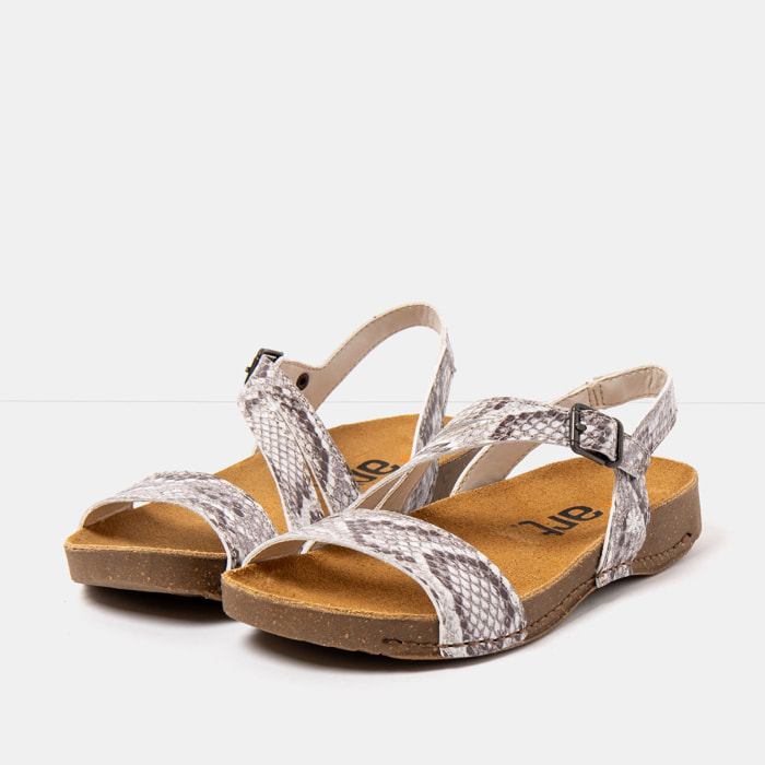 Sandalias 1045S SNAKE WHITE/ I BREATHE color White
