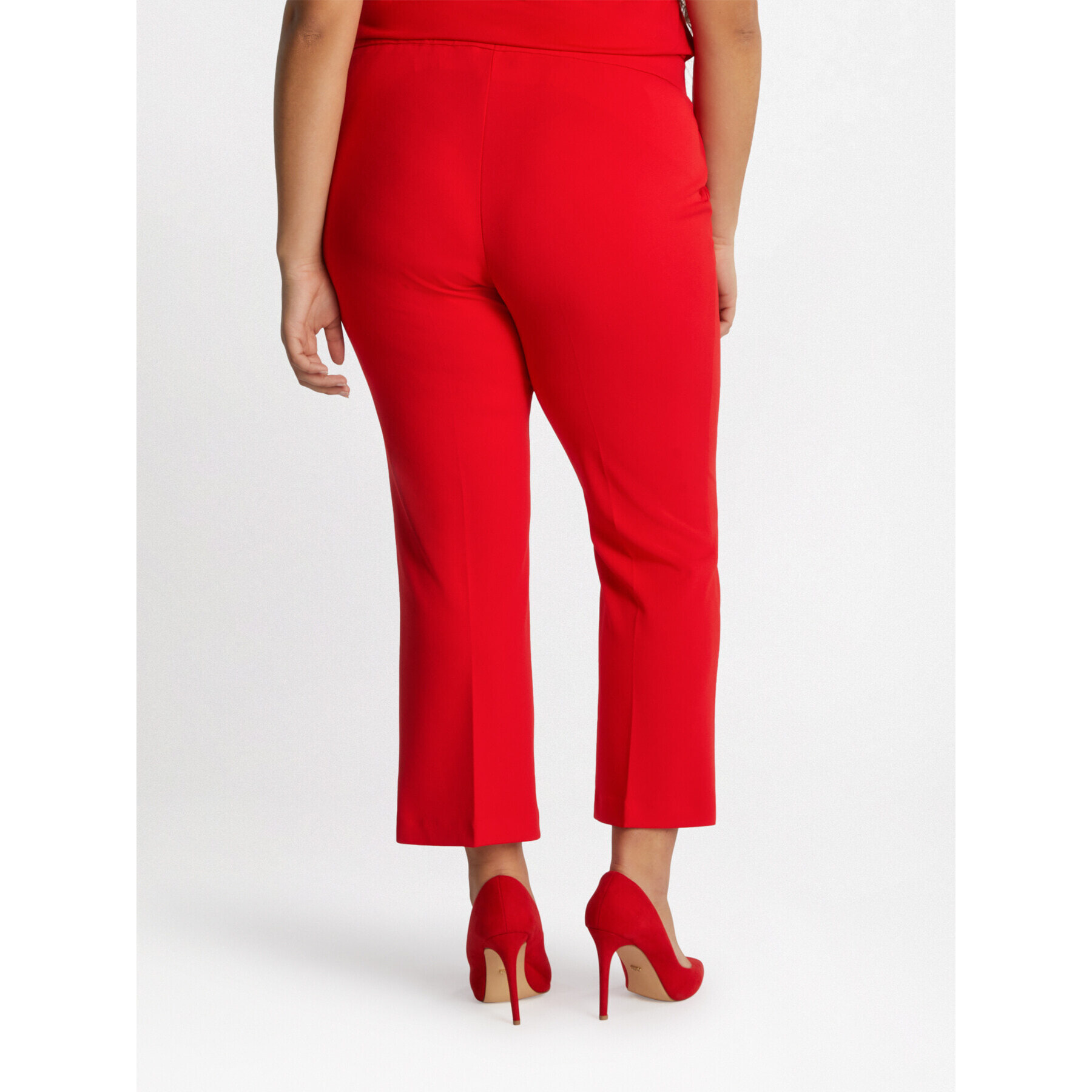 Fiorella Rubino - Pantaloni eleganti kick flare - Rosso