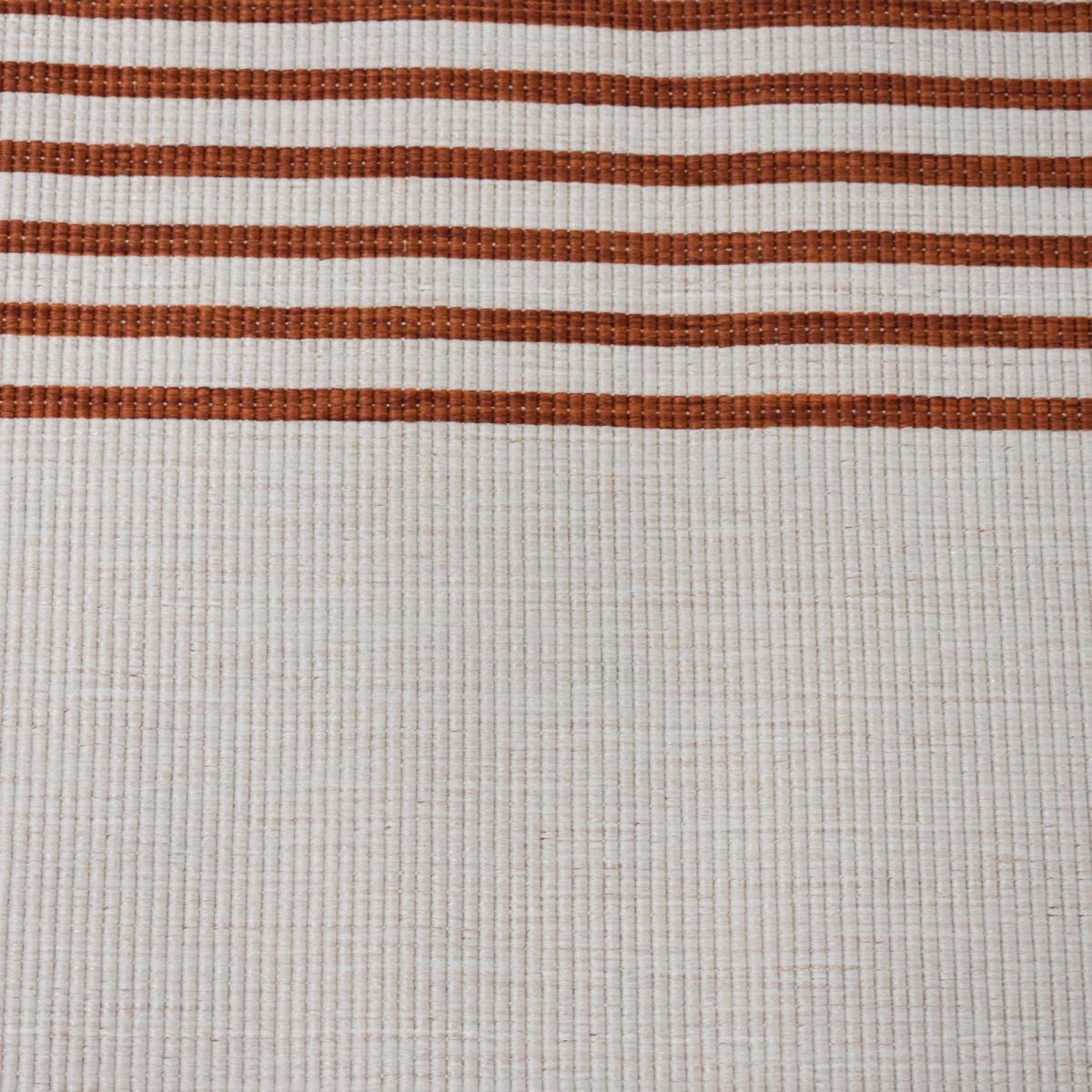 Tapis d'extérieur reversible Dako motif tendance blanc et orange