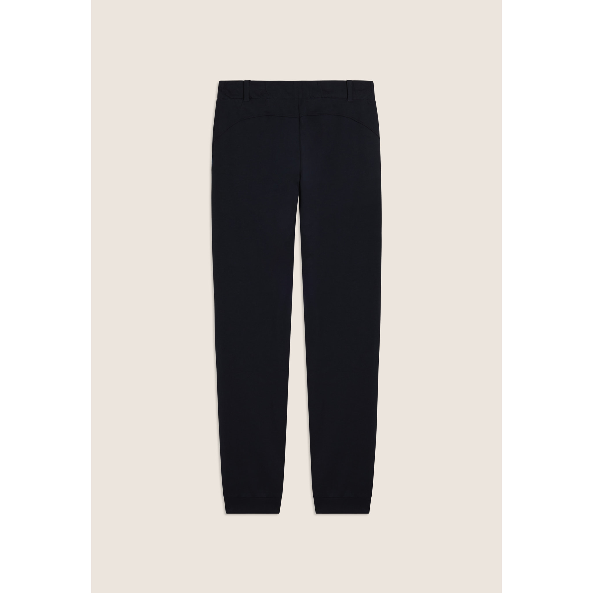 Pantaloni Sportivi in Jersey Pesante con Coulisse e Polsini