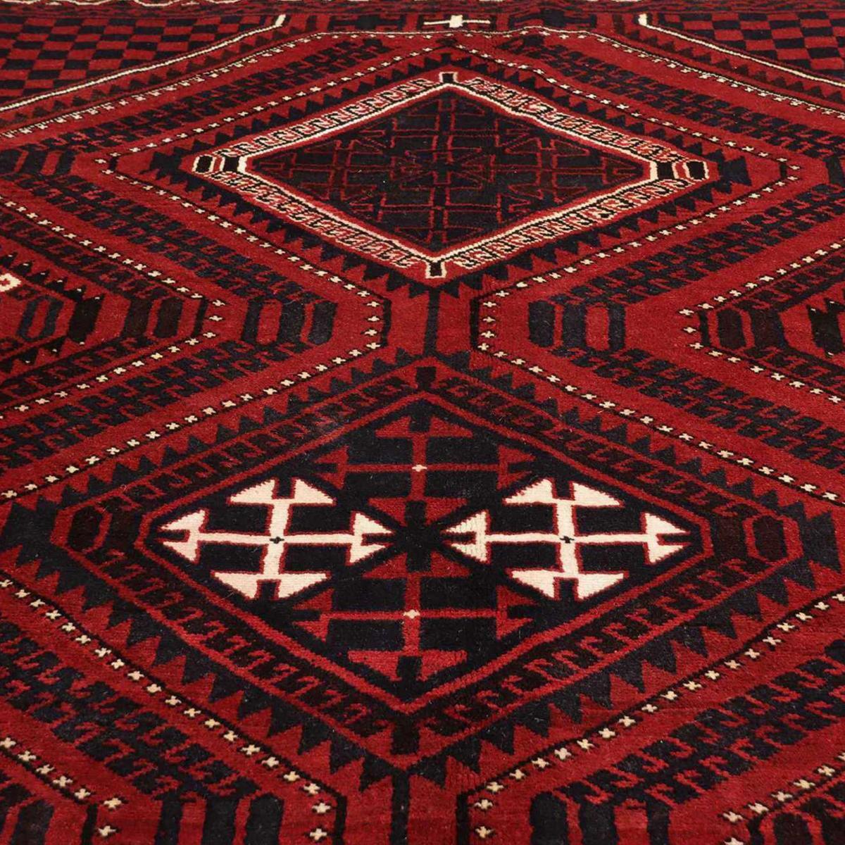 Tapis d'orient au motif oriental, noué main en laine, AJUNE