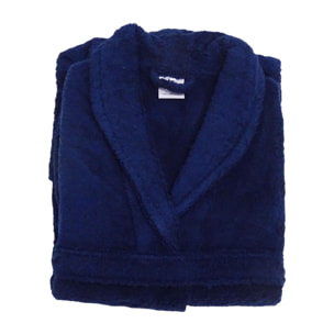 Peignoir de bain uni et coloré - Bleu Foncé