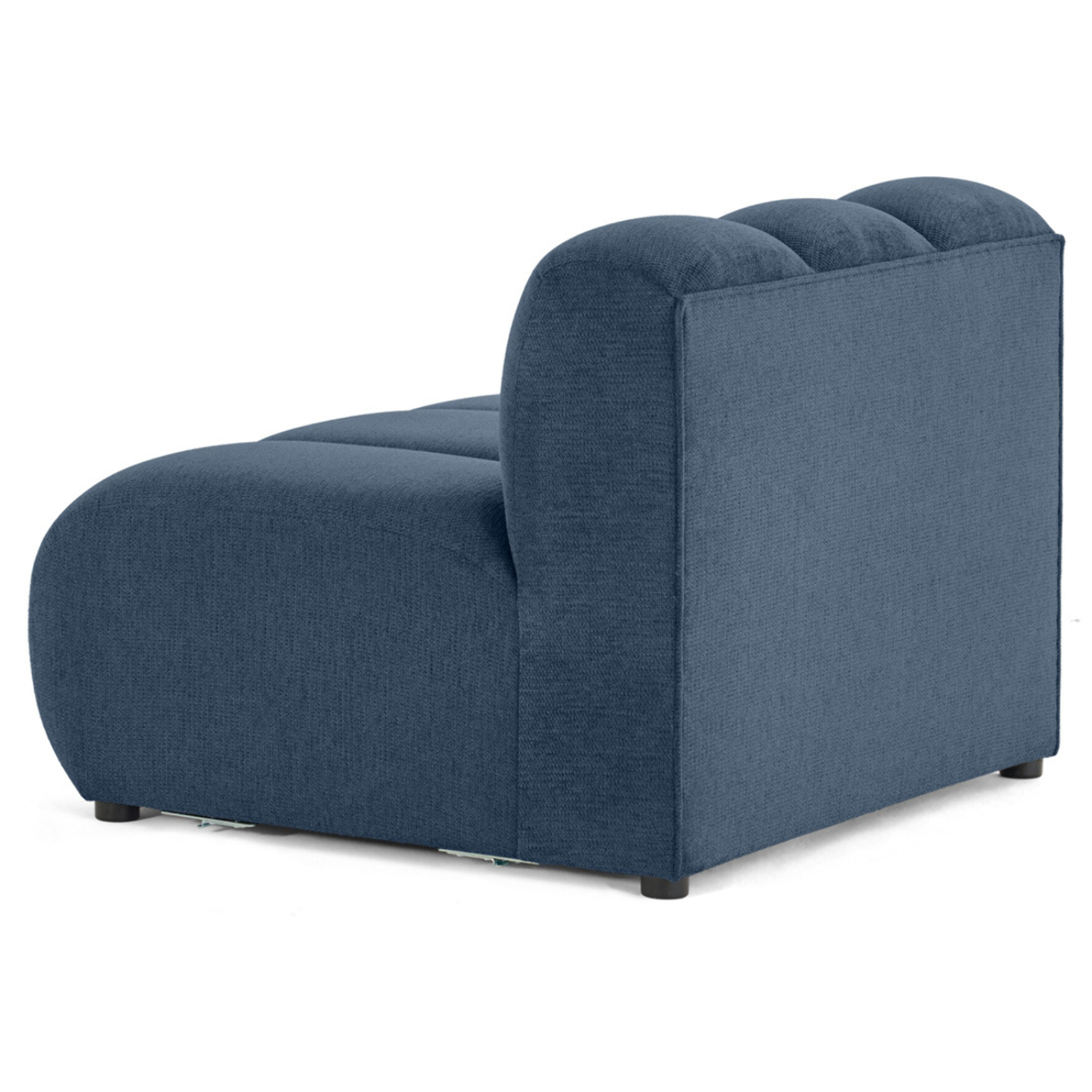 Debbie - module d'assise en tissu texturé - Bleu