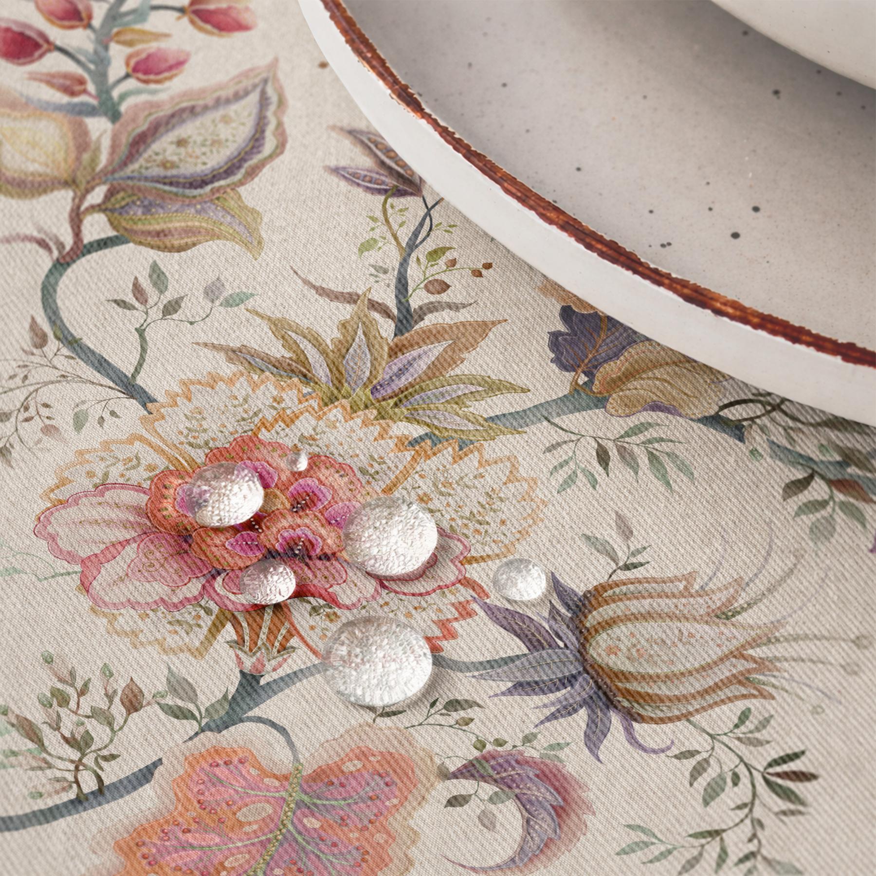 Nappe imprimée anti-taches SAMIR NATURAL