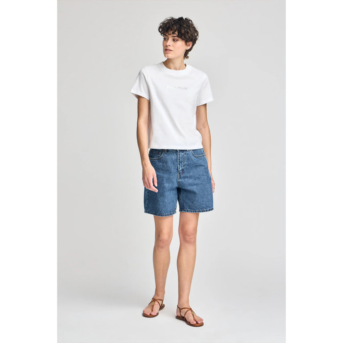 Camiseta Diamond blanca con print foil Polo Club