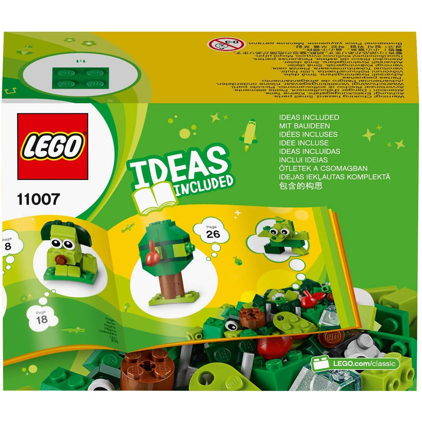 LEGO CLASSIC 11007 - SET MATTONCINI VERDI CREATIVI