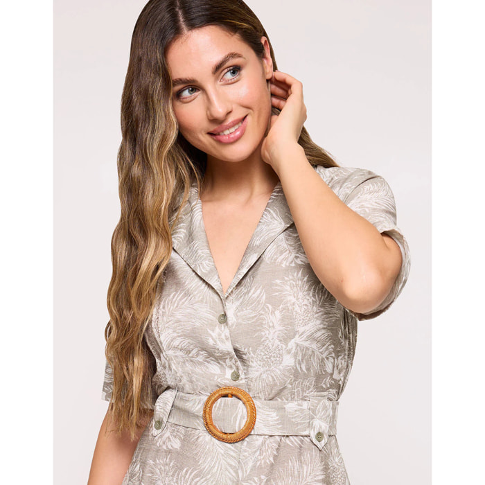 Vestido Corto Caqui Claro - Westil