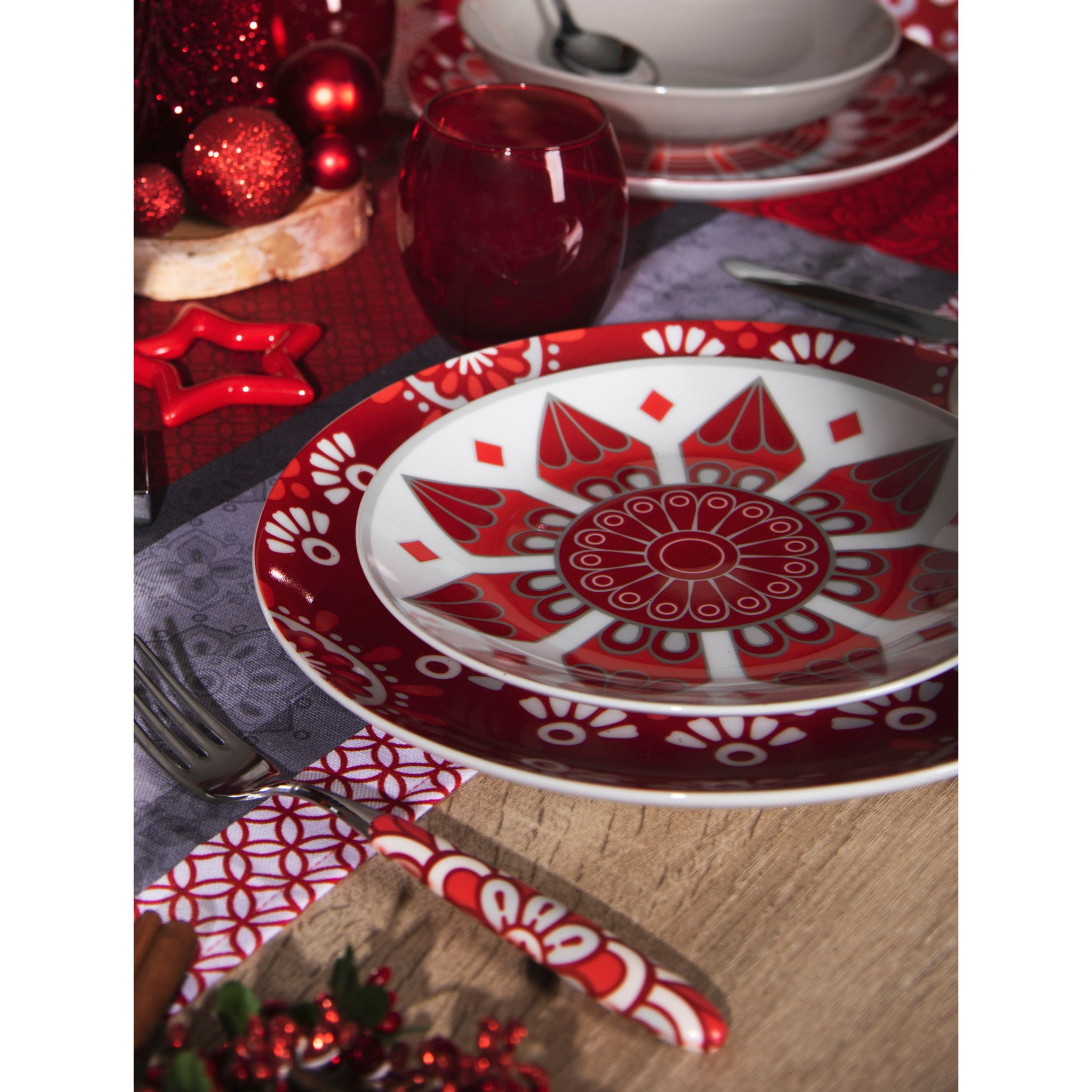 Lot de 6 verres Excelsa Corinto, verre, 40,5 cl, rouge