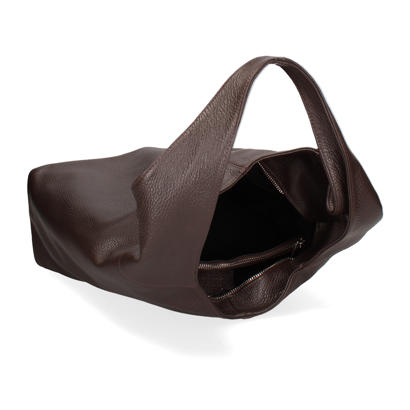 Borsa a spalla da donna In Vera pelle Made in Italy 39x55x13 cm