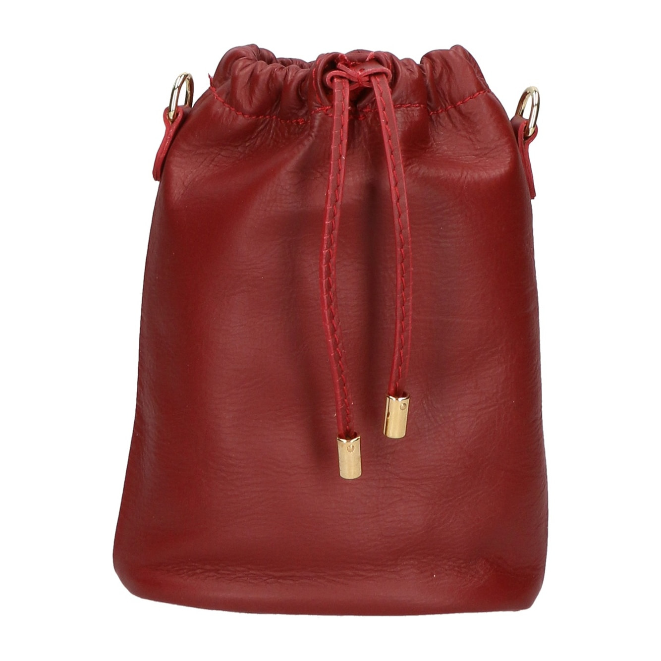 Borsa a sacca da donna - Modello Angela - Vera pelle - 16.0 x 20.0 x 7.0 cm