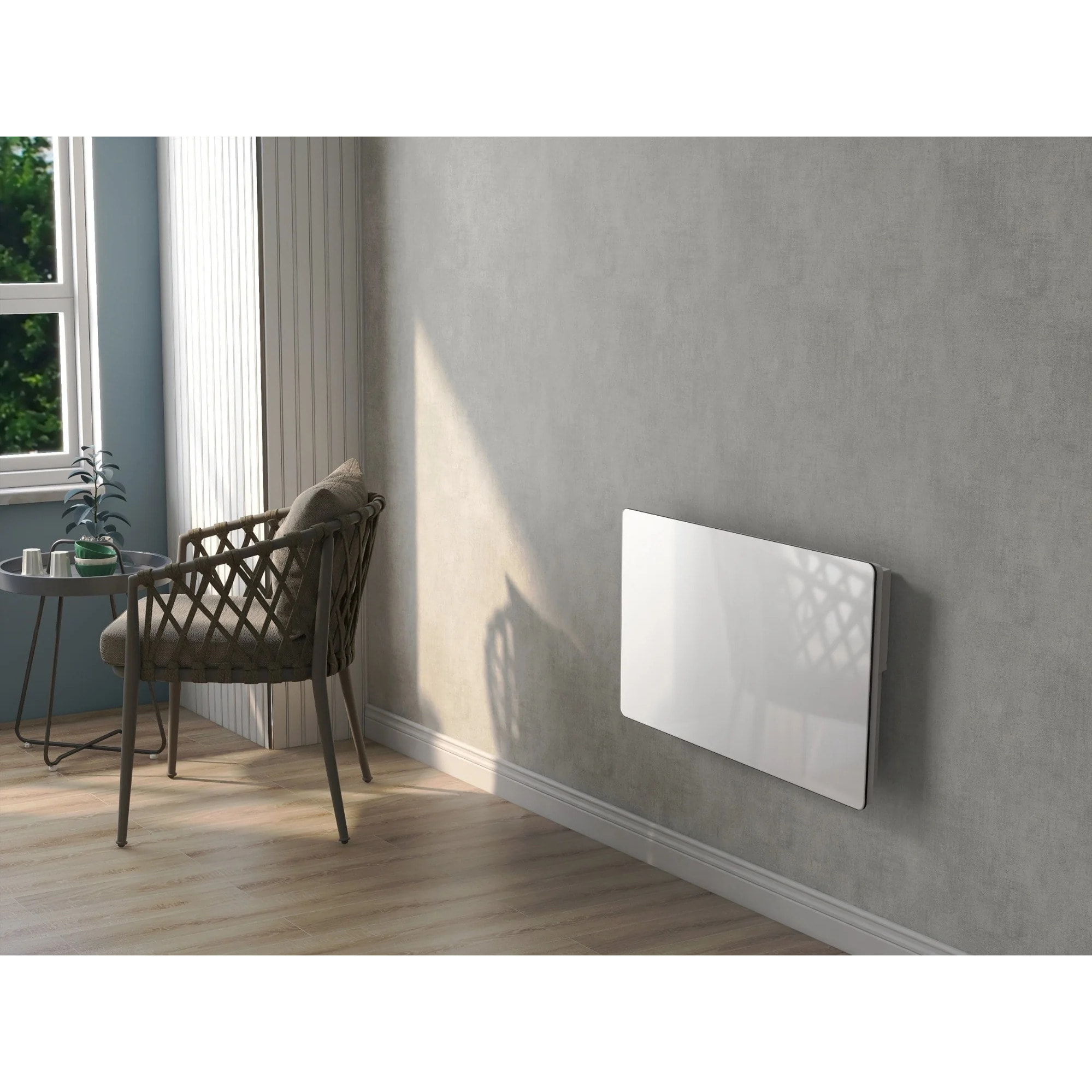 Radiateur électrique céramique GLASS blanc 1500W
