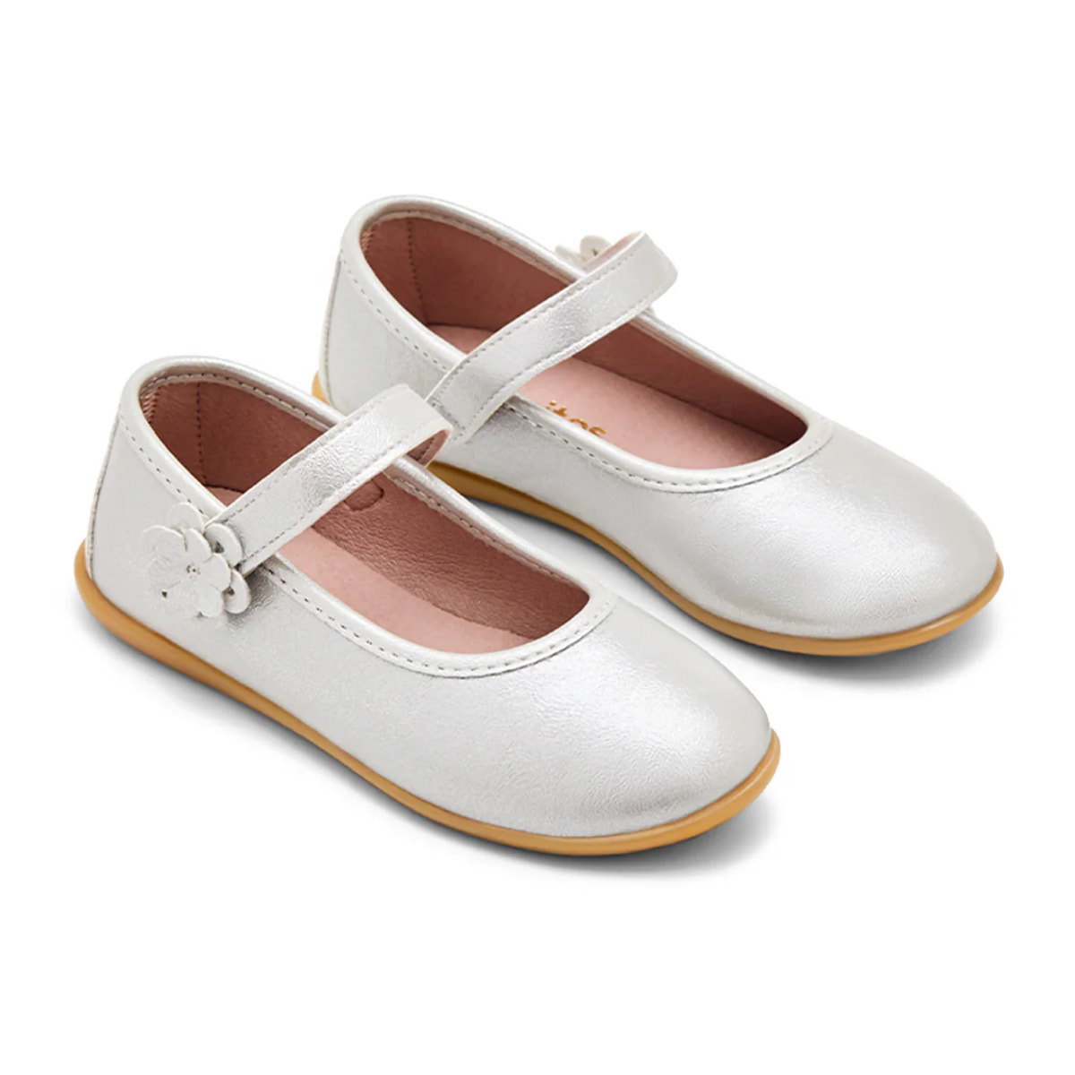 Bailarinas con Flor Decorativa en Plata