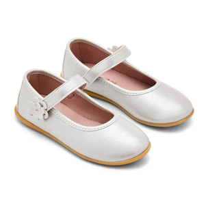 Bailarinas con Flor Decorativa en Plata