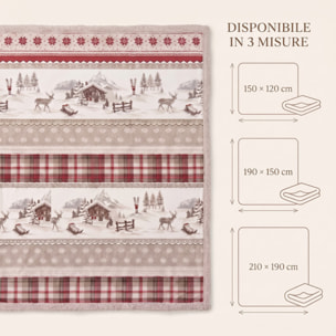 Plaid Sherpa in poliestere - Fantasia Alpina