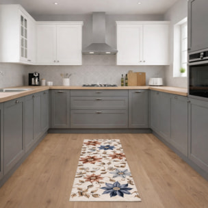 CASSESE HOME Passatoia/Tappeto Bordato in Poliestere con Retro Antiscivolo in PVC Made in Italy_Dec.1474