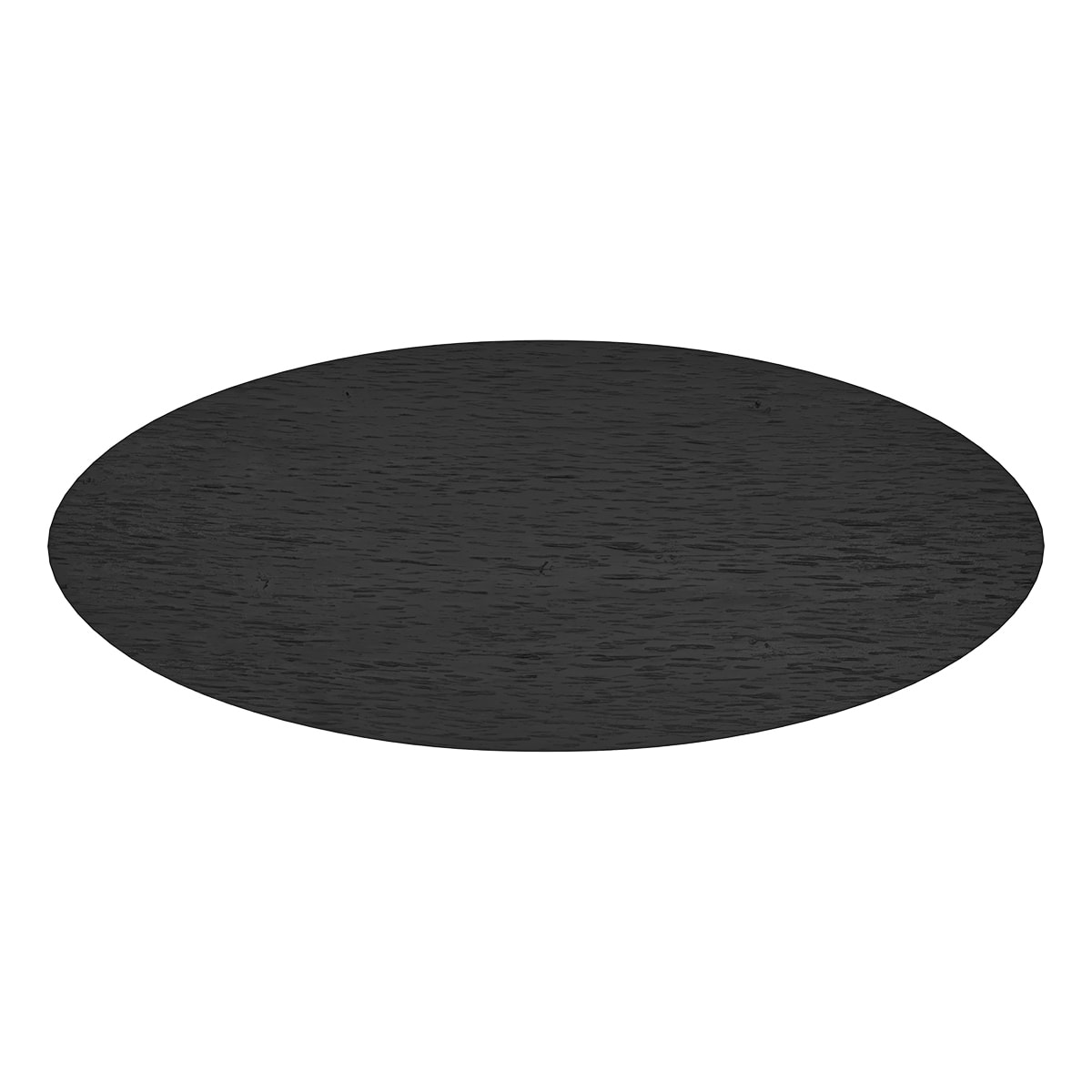 Table ovale 10 personnes en bois de teck recyclé noir 240 cm - Sparo