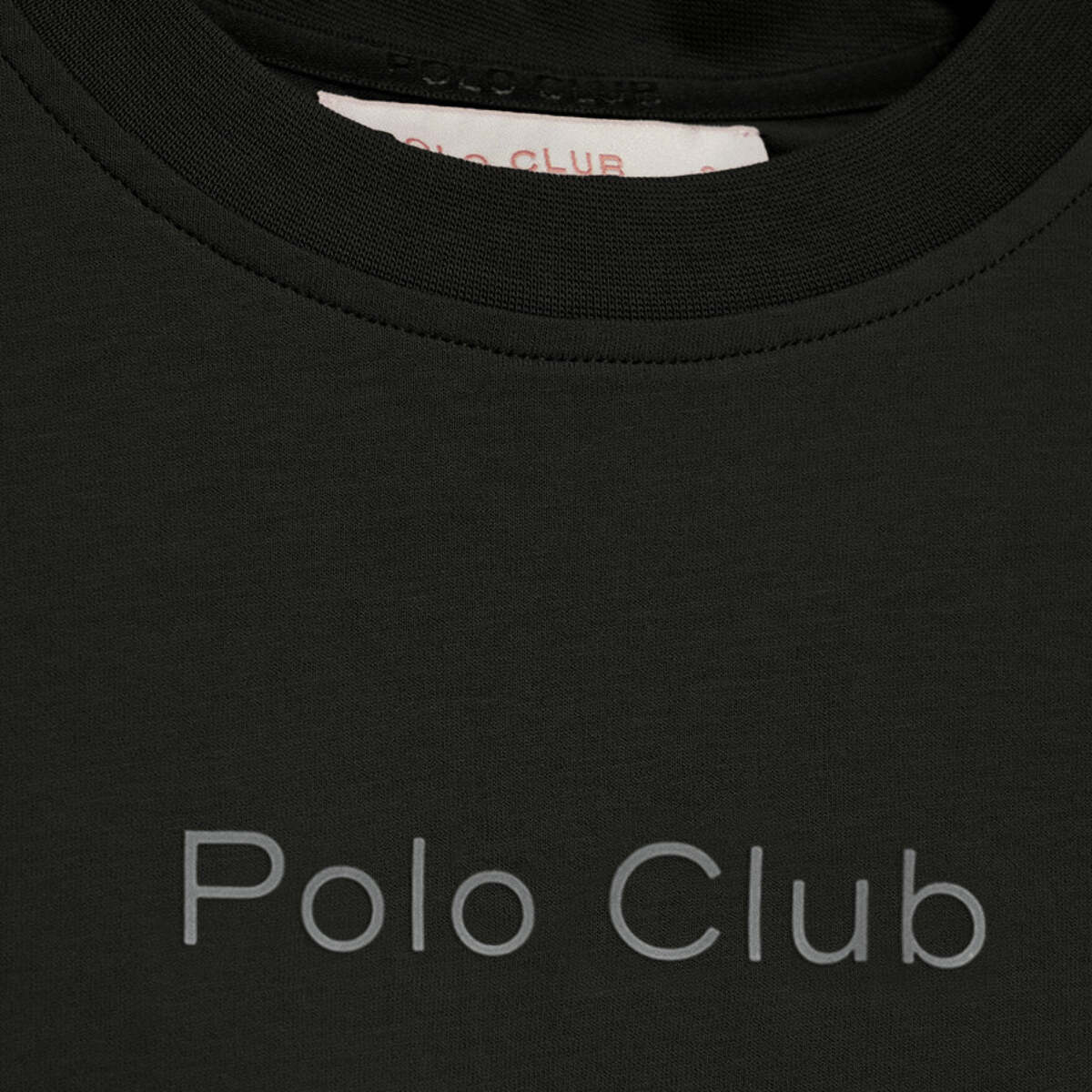 Camiseta Tori negra con logo Minimal Combo Polo Club