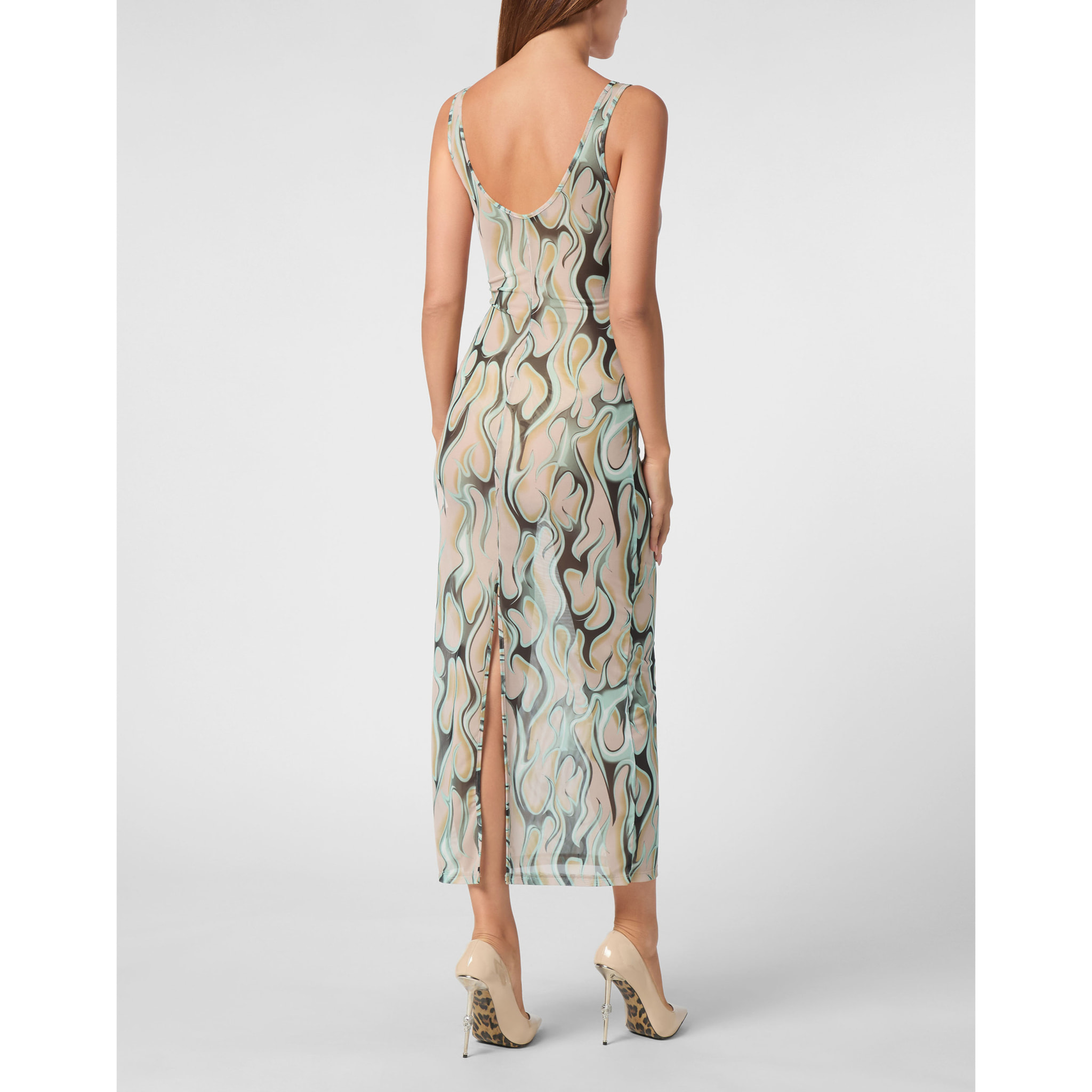 PHILIPP PLEIN Vestido largo FLAME