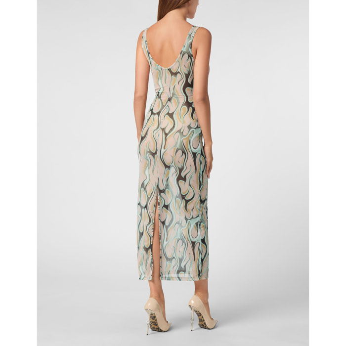 PHILIPP PLEIN Vestido largo FLAME