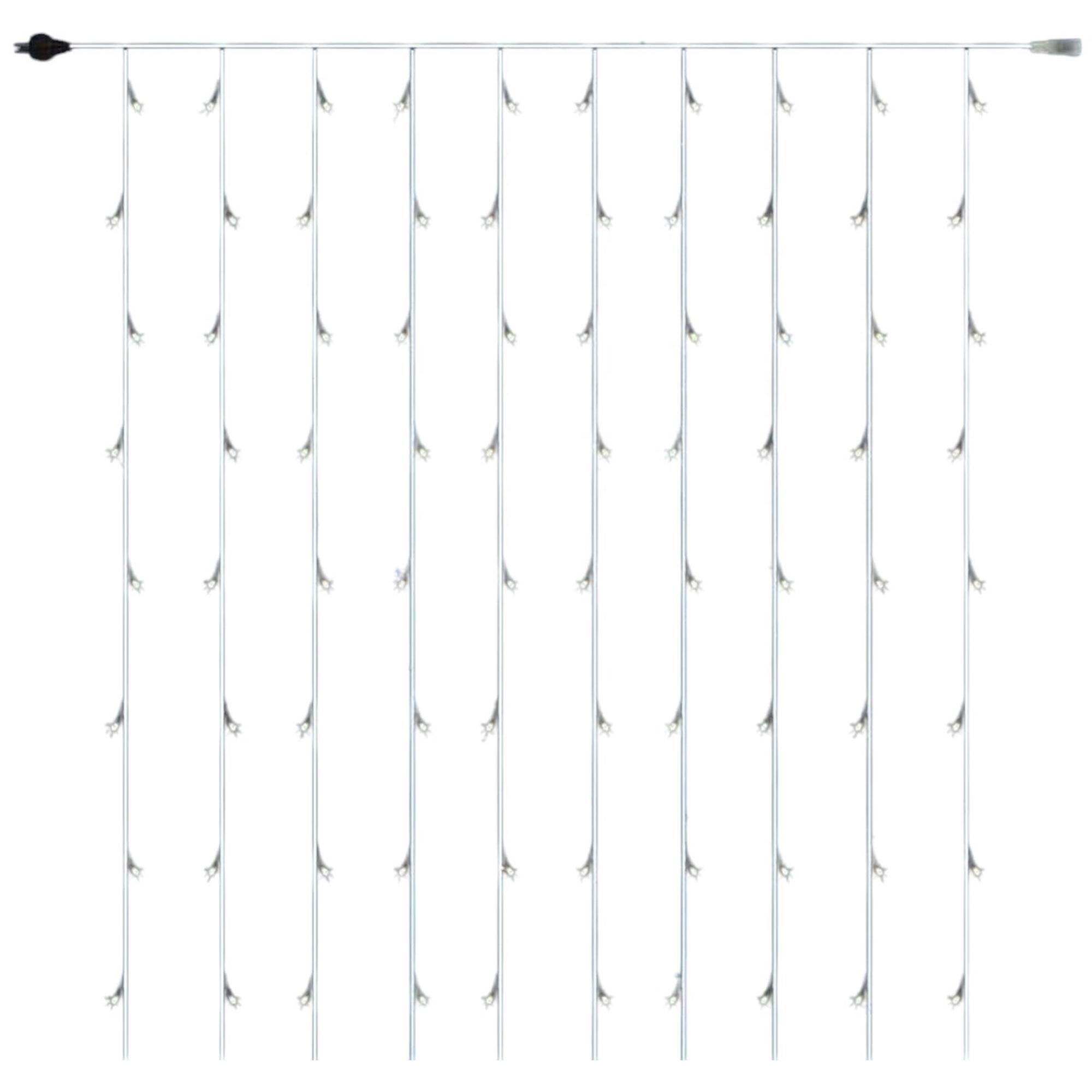 luz de cortina con 480 luces led blancas cálidas con controlador 225x300cm