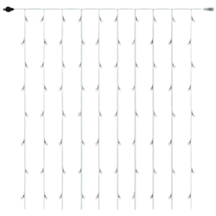 luz de cortina con 480 luces led blancas cálidas con controlador 225x300cm