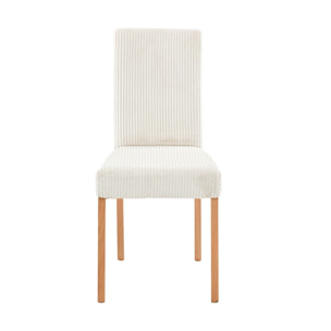 Gemma - lot de 2 chaises - en velours côtelé - Beige