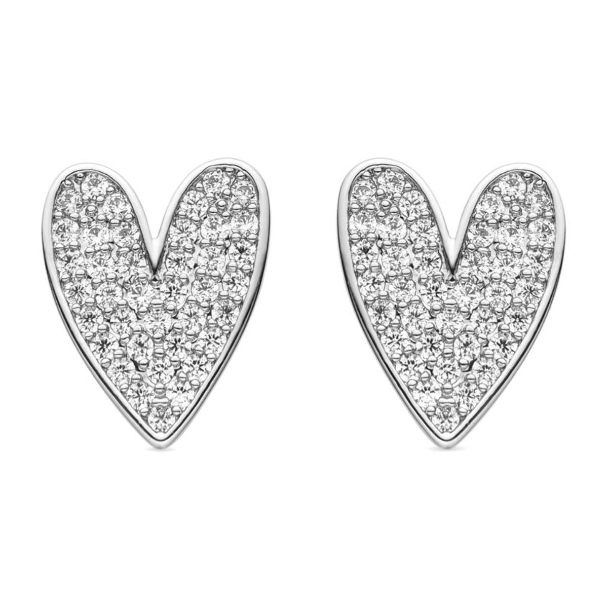 Pendientes Lux by Lux acabados en baño de rodio