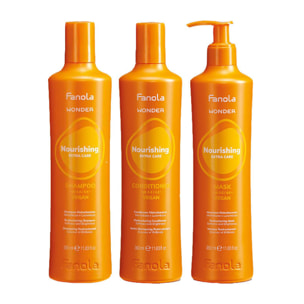 FANOLA Kit Wonder Nourishing Shampoo 350ml + Conditioner 350ml + Mask 350ml