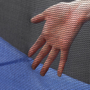 Trampolino Diametro 245 cm Tappeto Jumper Elastico con Rete di Sicurezza, 6 Pali Imbottiti, Scaletta e Rivestimento sui Bordi, Ideale per Giardino