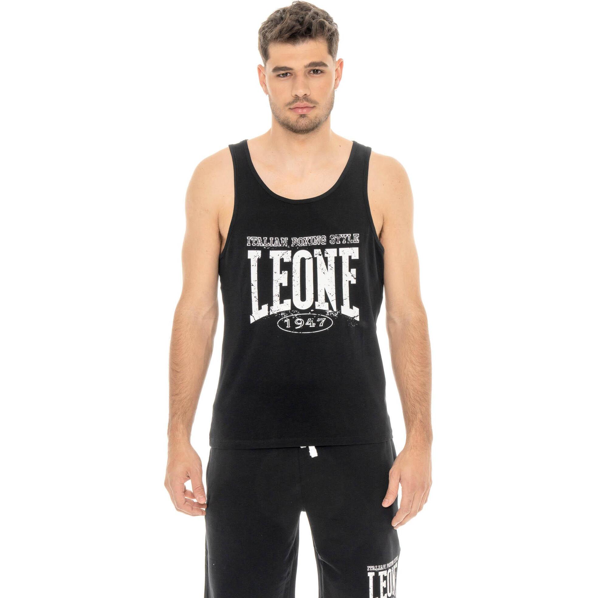 Camiseta de tirantes de algodón elástico para hombre Leone Boxing Legend