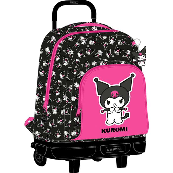 Mochila gde. c/ruedas compact extraible kuromi