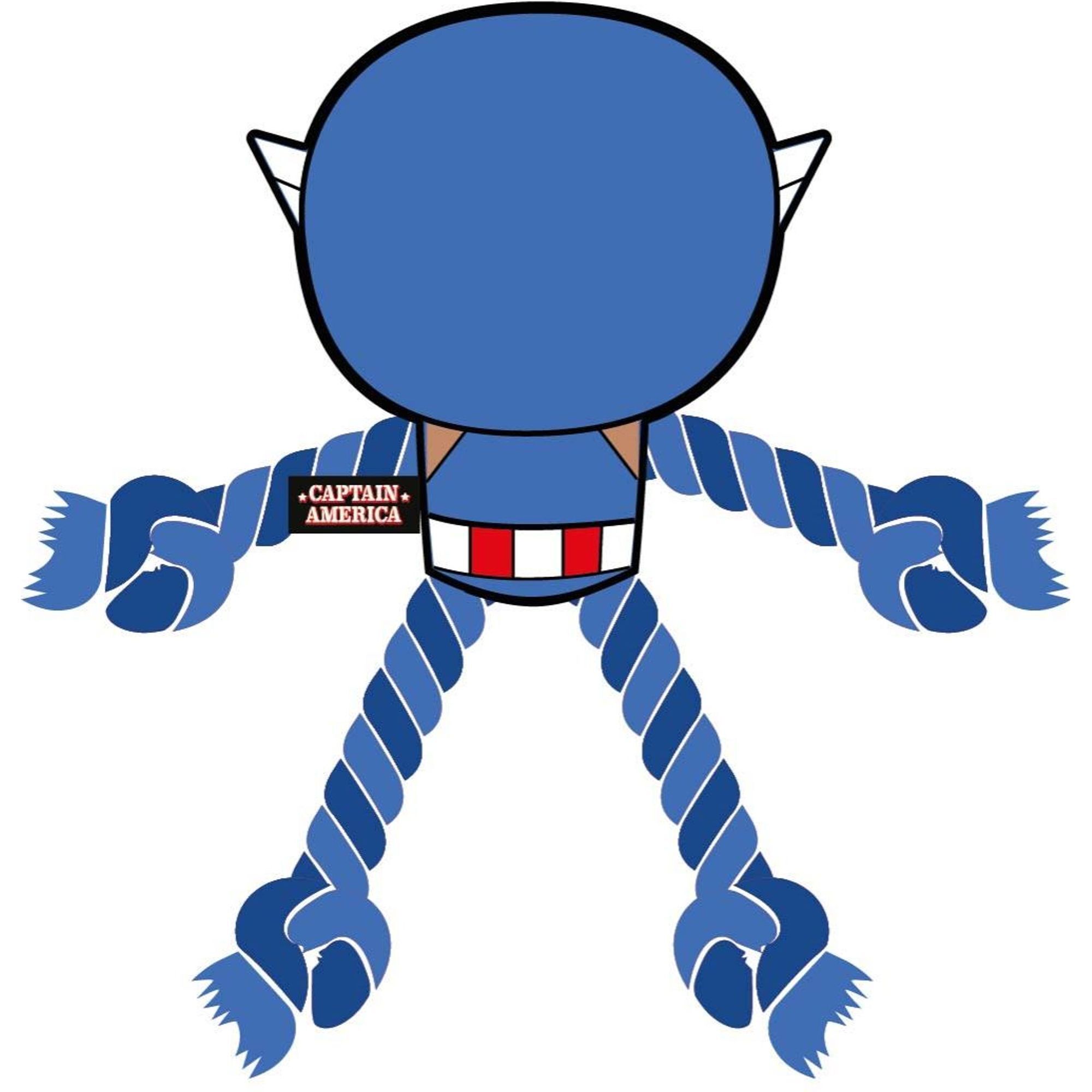 Cuerda Dental Para Perro Avengers Capitan America Blue