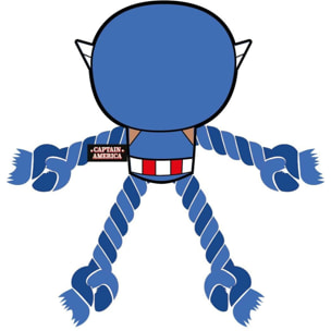 Cuerda Dental Para Perro Avengers Capitan America Blue