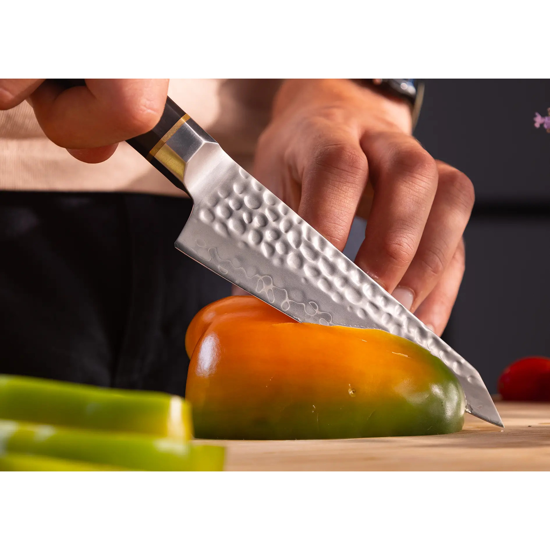 Cuchillo Universal Petty Bunka | Hoja de 135 mm | Acero Inoxidable Japonés San-Mai