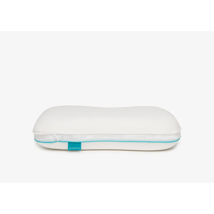 Almohada Cervical Viscoelástica Marmota Ergonómica, Firmeza Alta, para Dormir de Lado o Boca Arriba, Antironquidos y Alivio del Dolor de Cuello