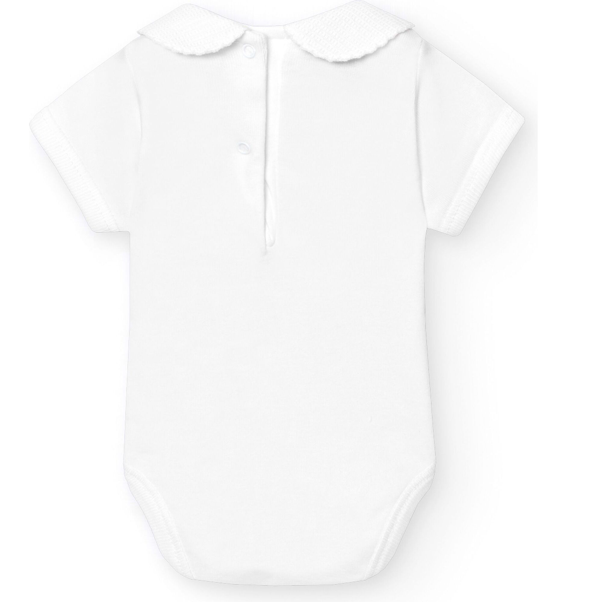 Body bebé manga corta cuello piqué
