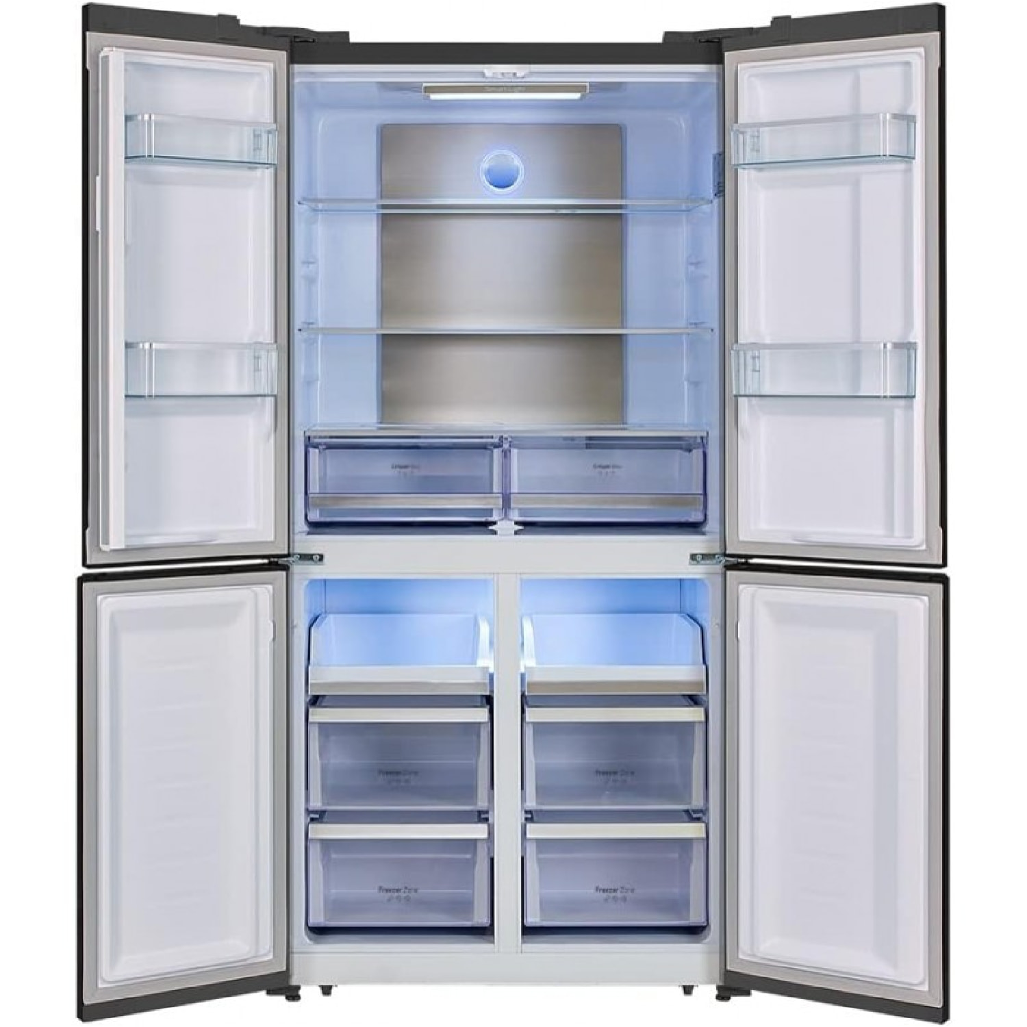 Frigorífico Americano 4 Puertas Dark de 490 L CoolMarket 4D 490 Dark E. 183 cm d