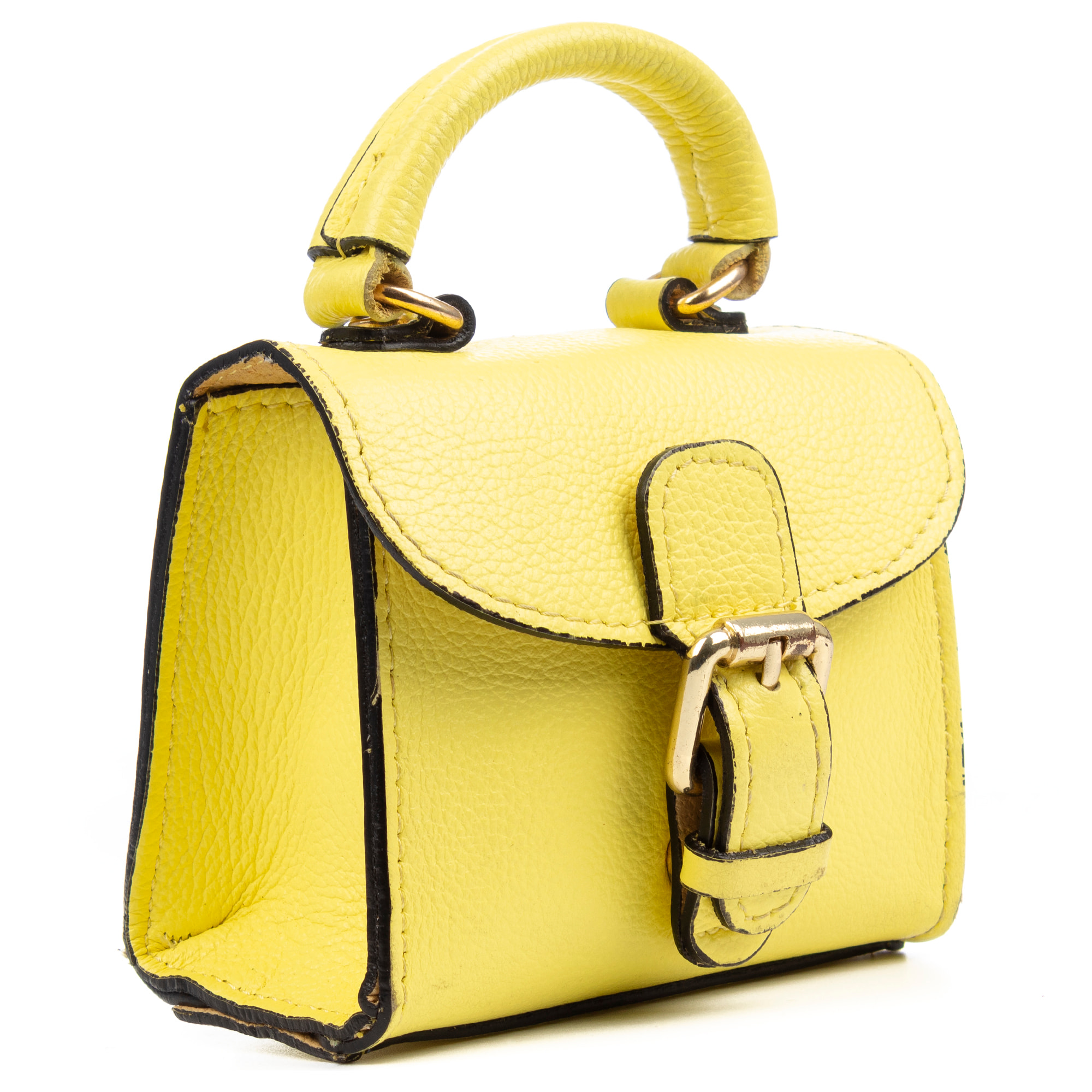 Annicco mini borsa a mano e a tracolla donna. Pelle autentica finitura Dollaro.