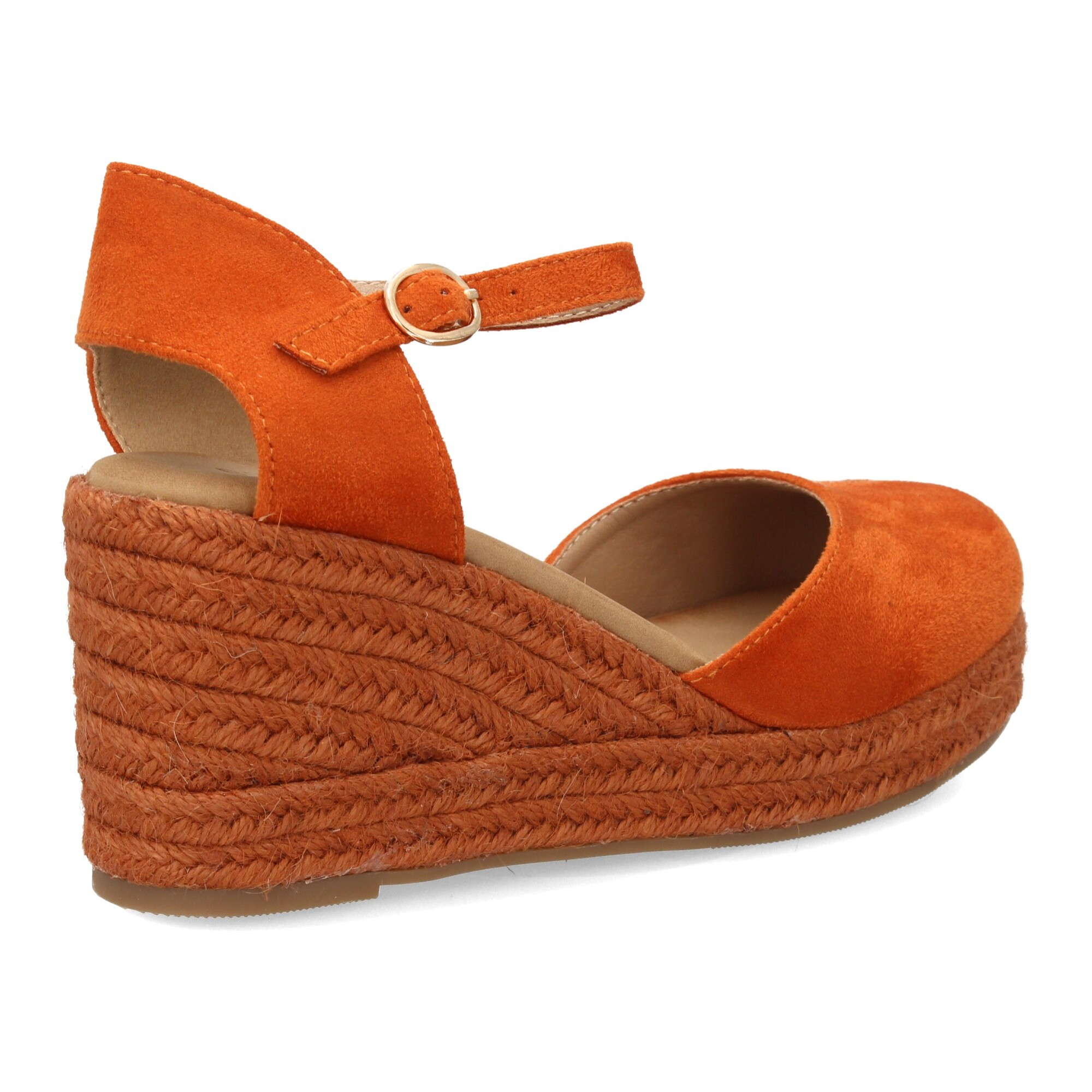 Sandalia de cuña de yute para mujer, comodas y elegantes diseño moderno con el yute en el mismo tono