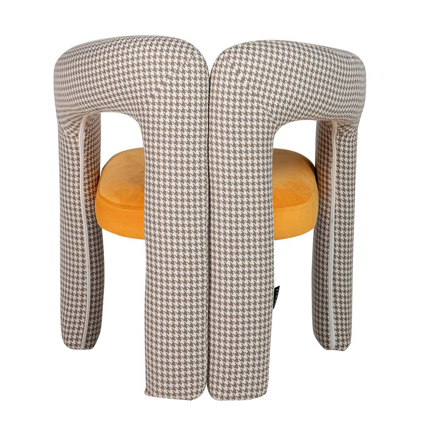 Silla Velvet Amarillo Beige Nova 66x61x76 Cm