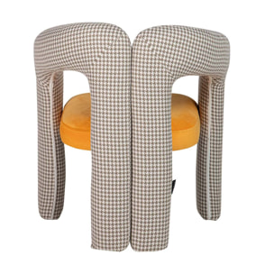 Silla Velvet Amarillo Beige Nova 66x61x76 Cm
