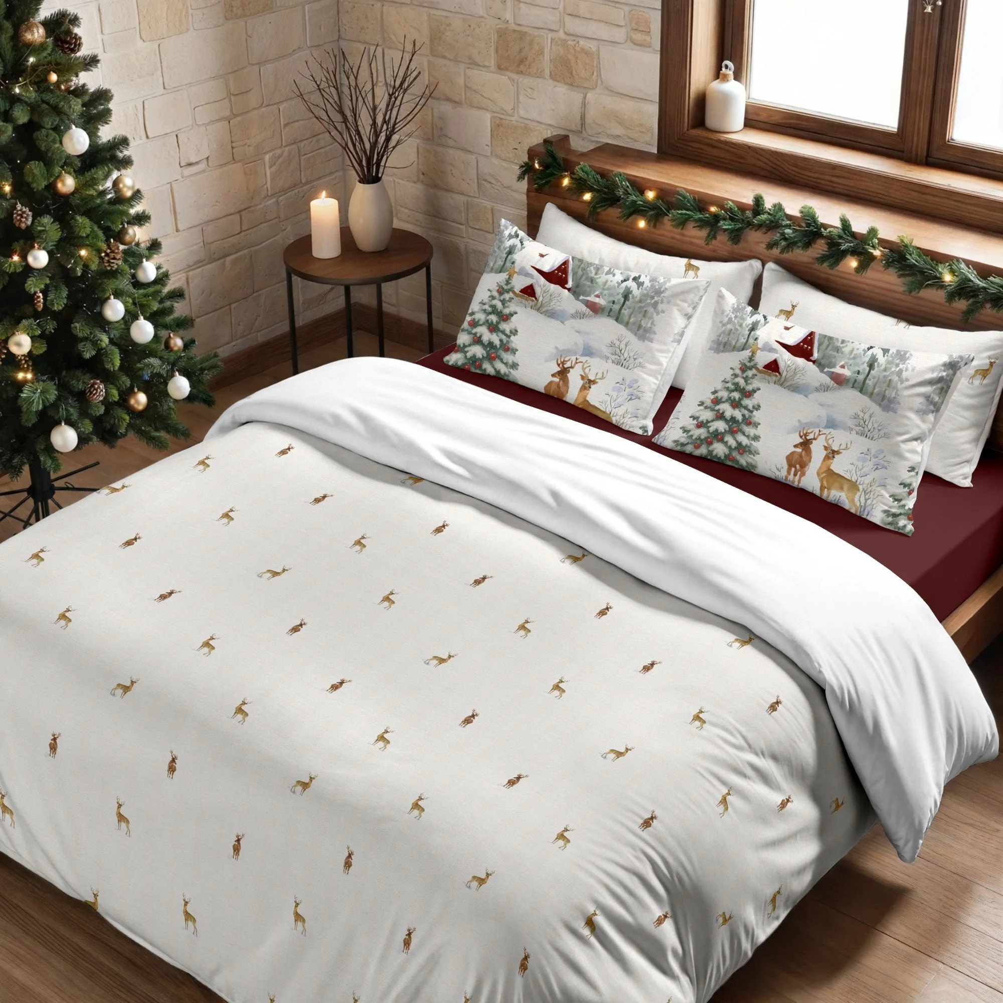 Housse de couette avec pressions Forest Cerf