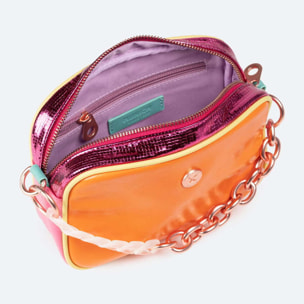 BOLSO SPLASH CROSSBODY CAMERA CARROT