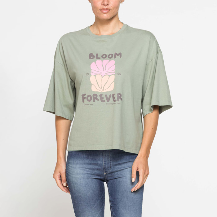 T-SHIRT OVERSIZE CON STAMPA