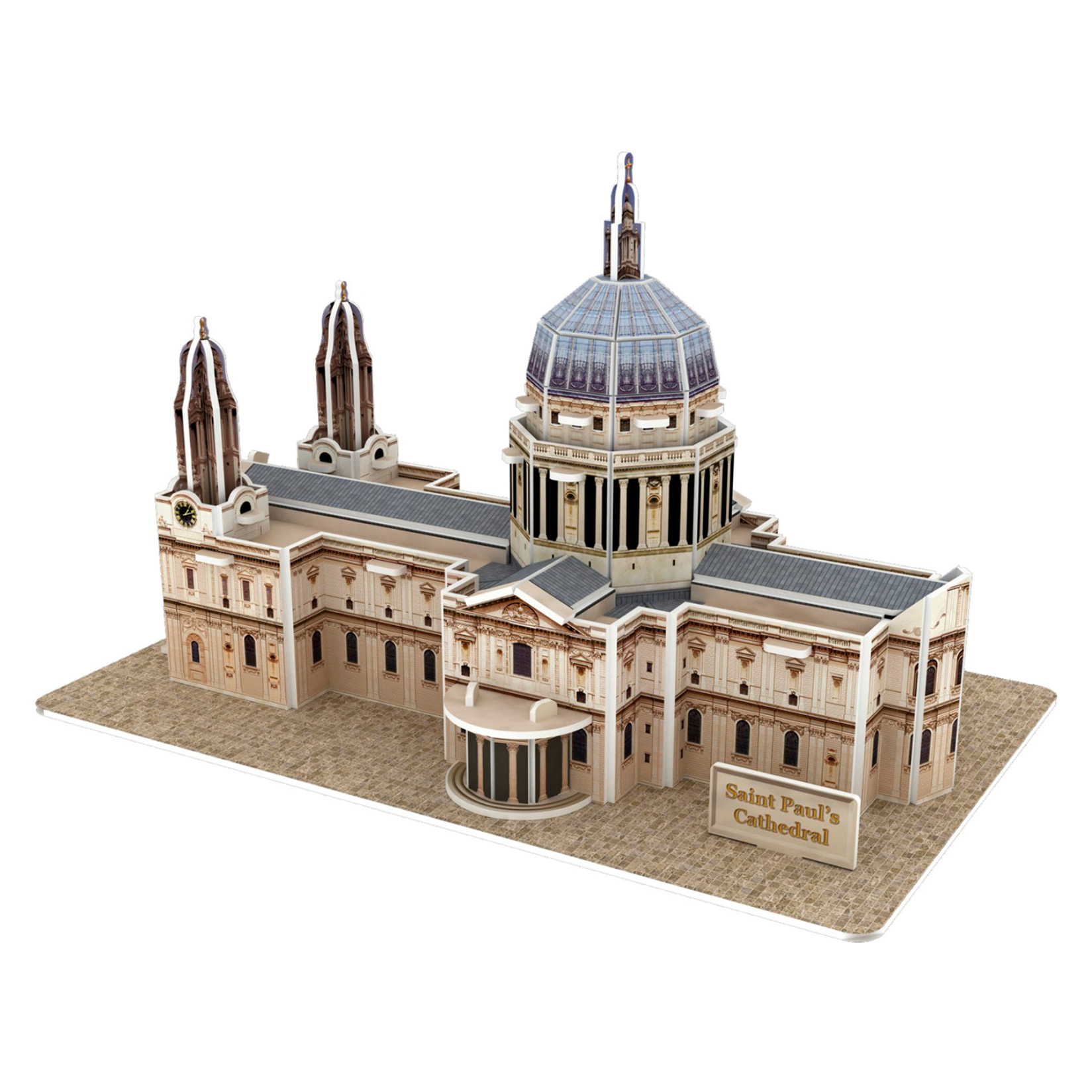 Puzzle 3D in cartone della Cattedrale di San Paolo a Londra. 41 pezzi.