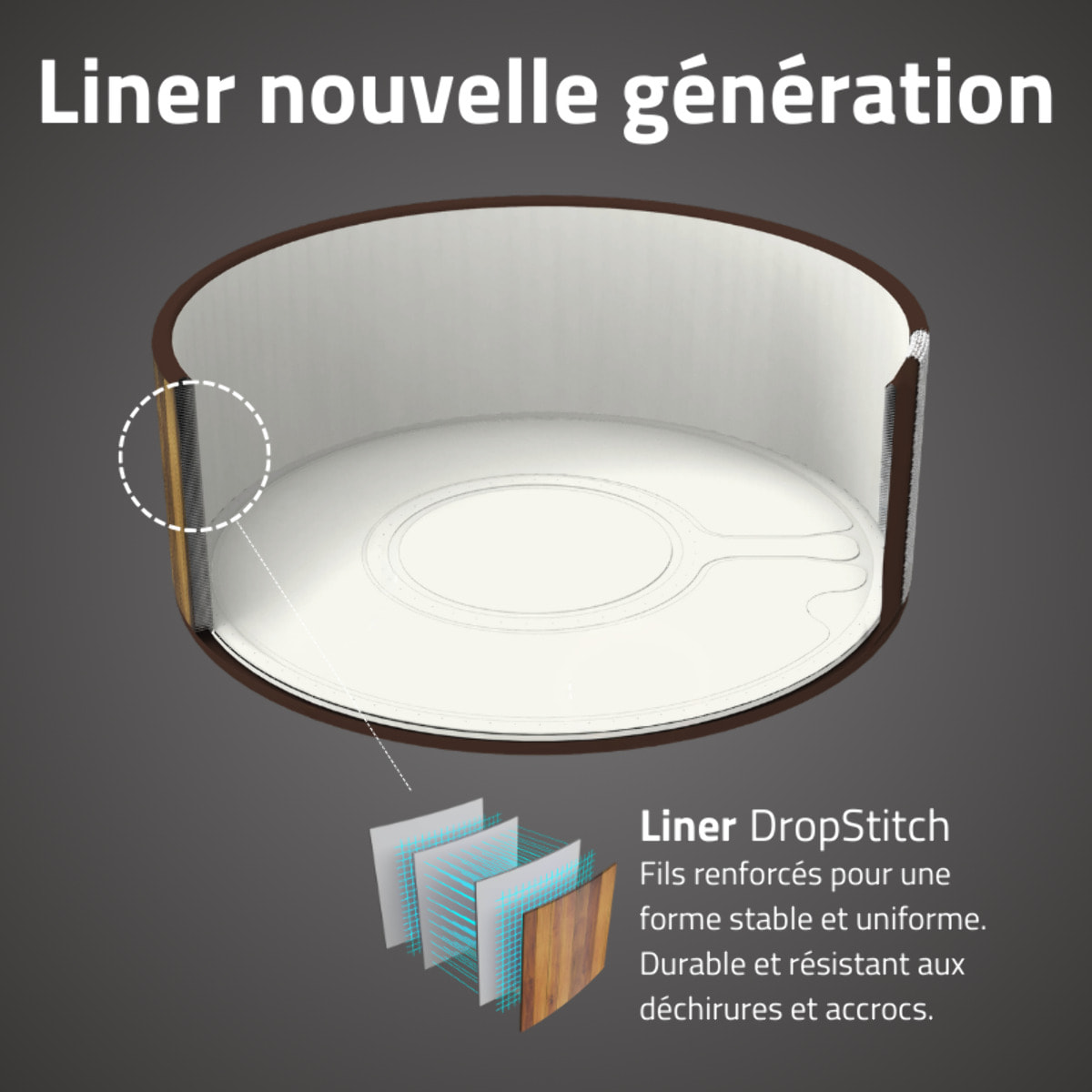 Bestway Spa gonflable rond Lay-Z-Spa Helsinki AirJet avec WiFi 5-7 personnes